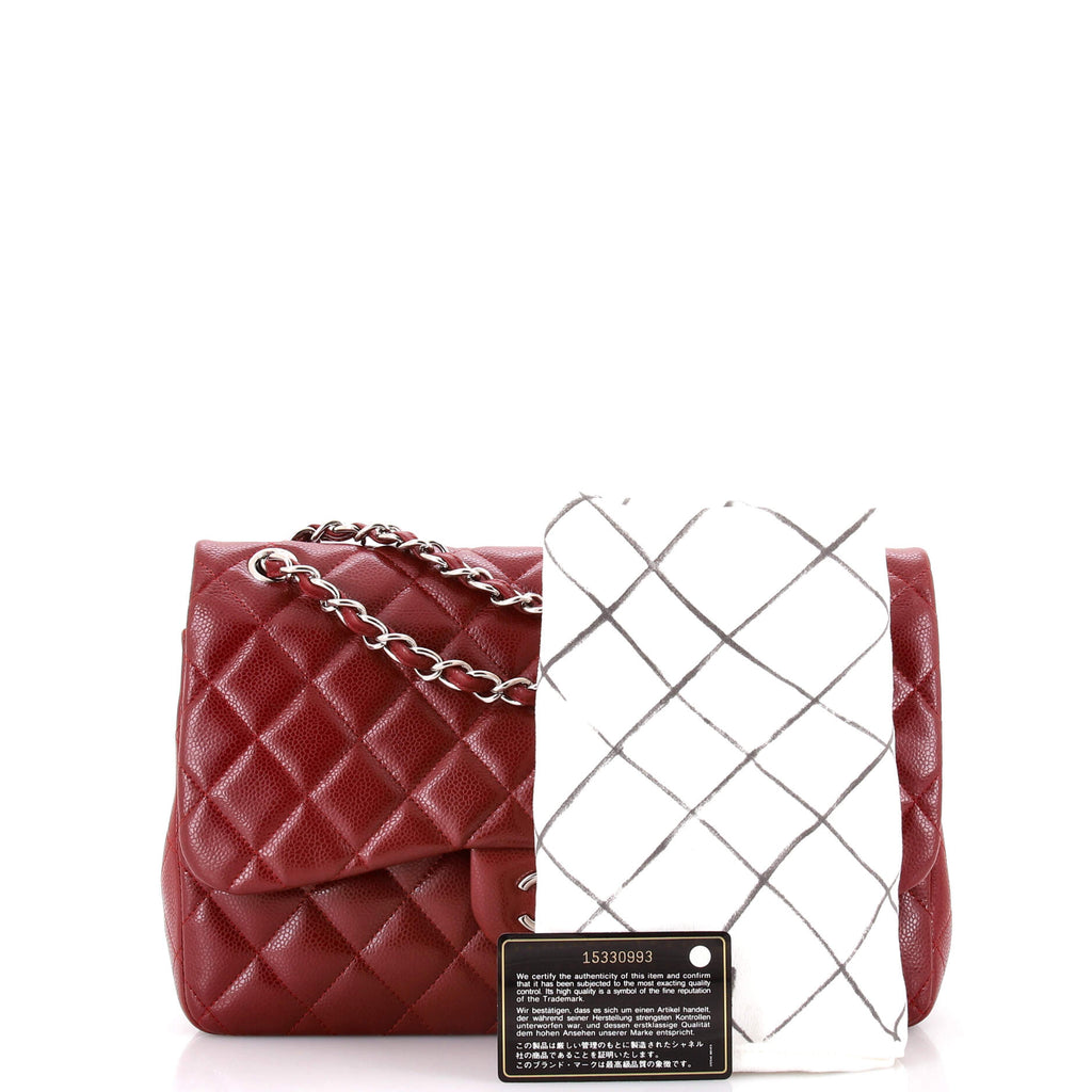 Classic Double Flap Bag Quilted Caviar Jumbo