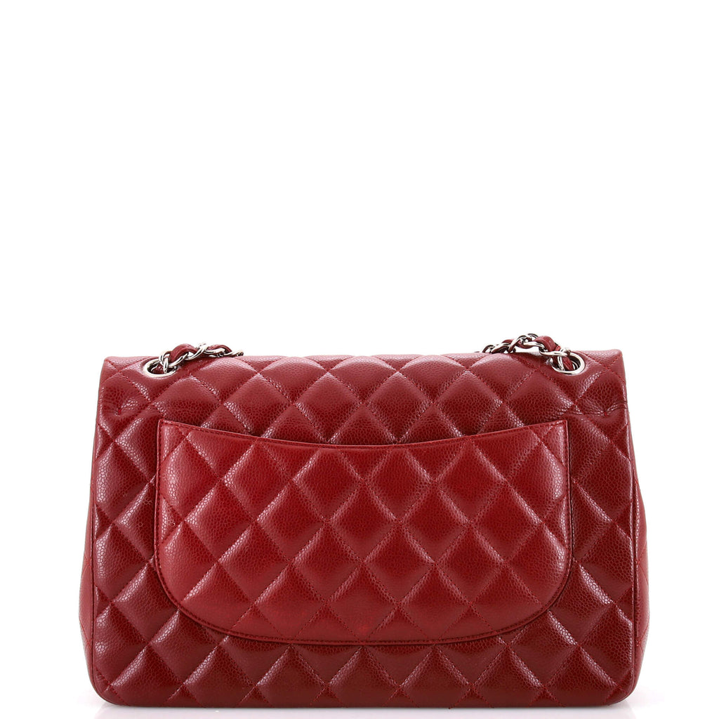 Classic Double Flap Bag Quilted Caviar Jumbo