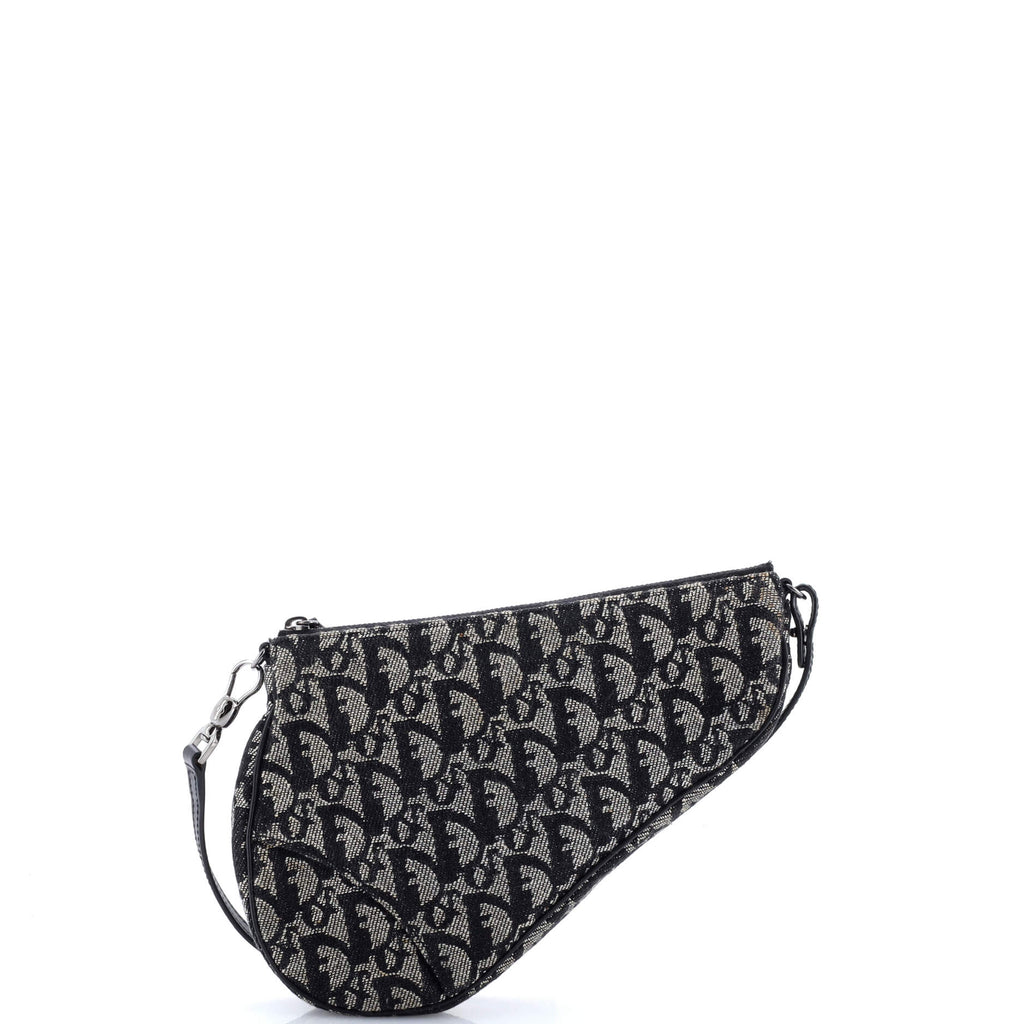 Vintage Saddle Bag Diorissimo Denim Mini
