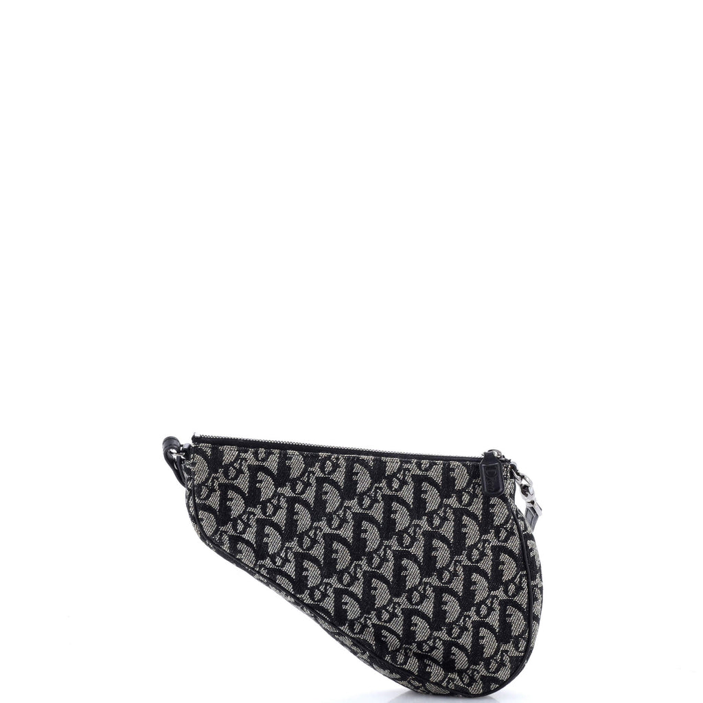 Vintage Saddle Bag Diorissimo Denim Mini