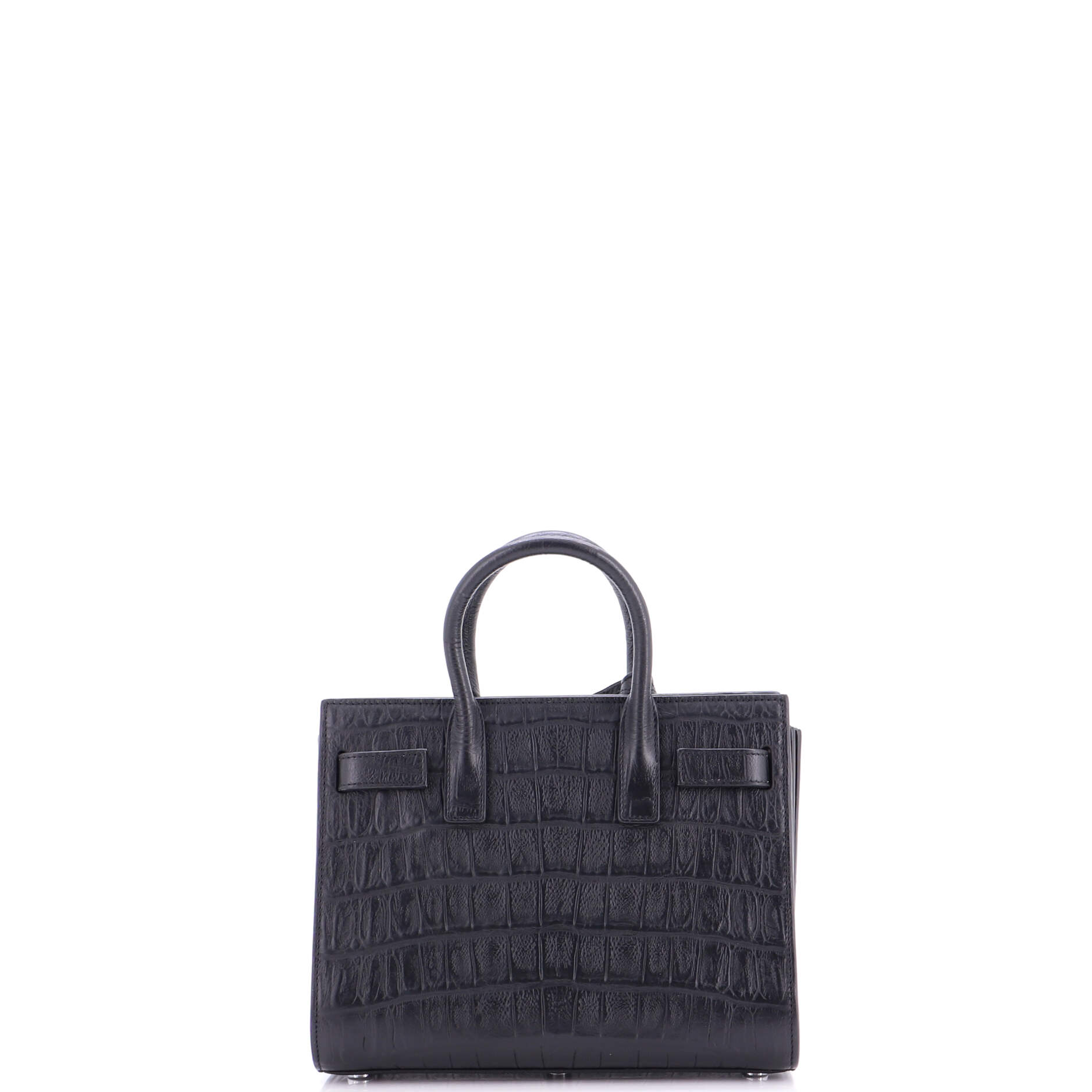 Sac de Jour Bag Crocodile Embossed Leather Nano