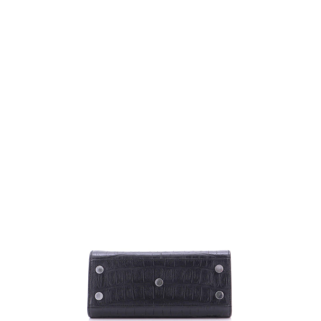 Sac de Jour Bag Crocodile Embossed Leather Nano