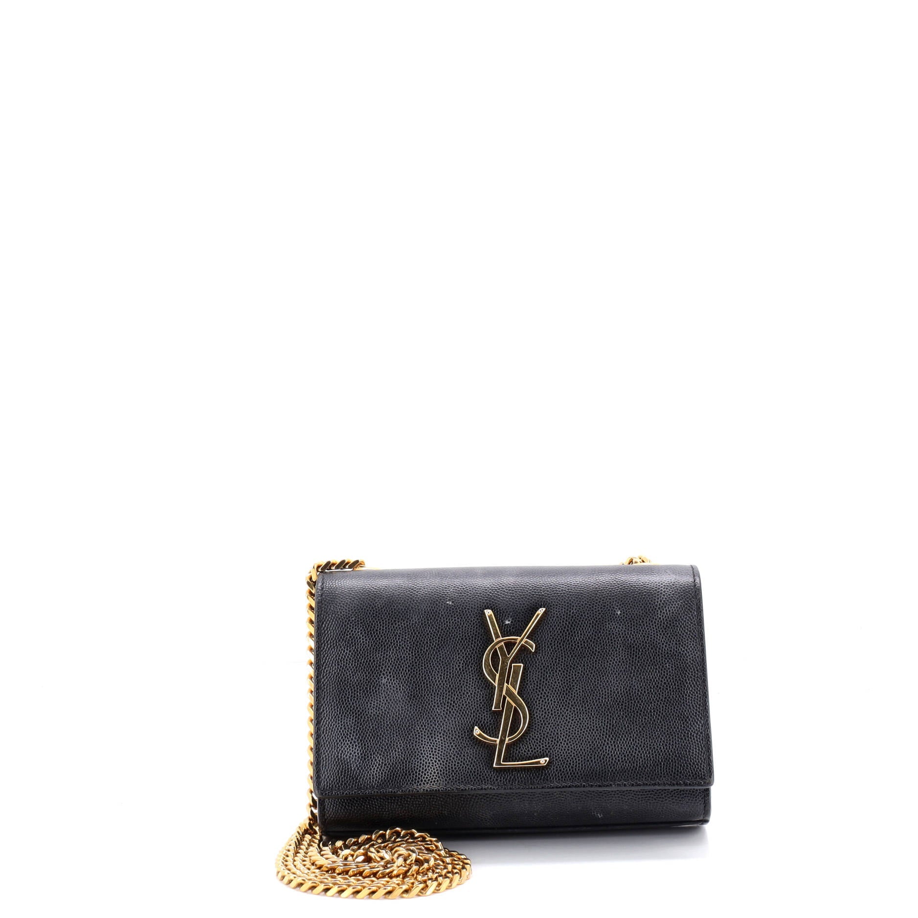 Classic Monogram Crossbody Bag Grainy Leather Small