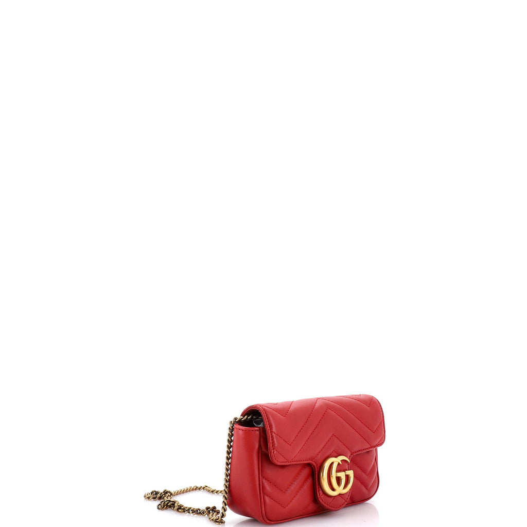 GG Marmont Flap Bag Matelasse Leather Super Mini
