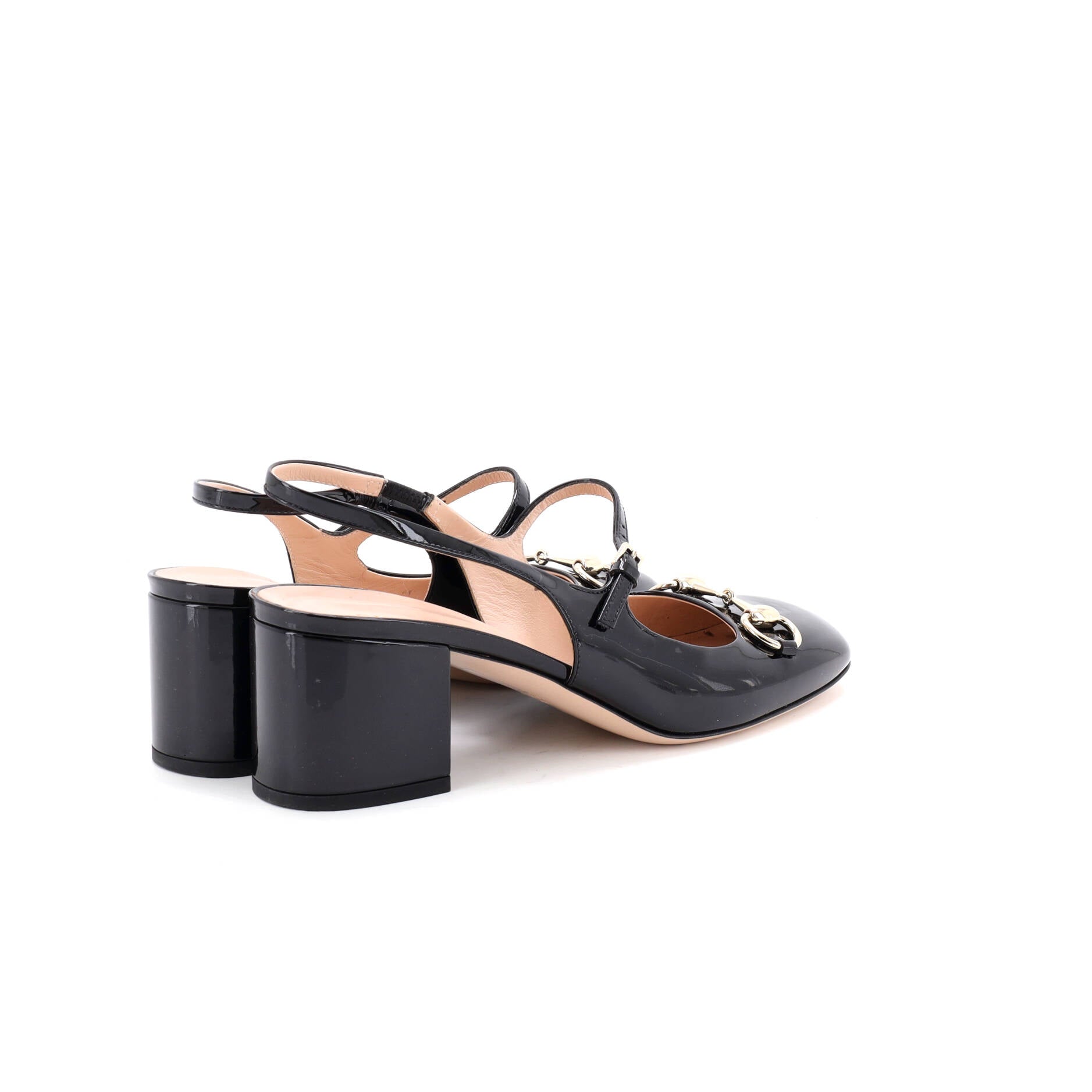 Women's Horsebit Mary Jane Slingback Pumps Patent
