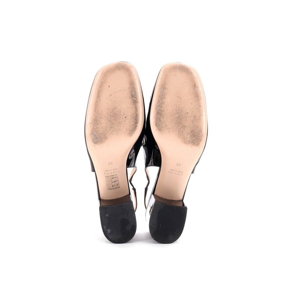 Women's Horsebit Mary Jane Slingback Pumps Patent