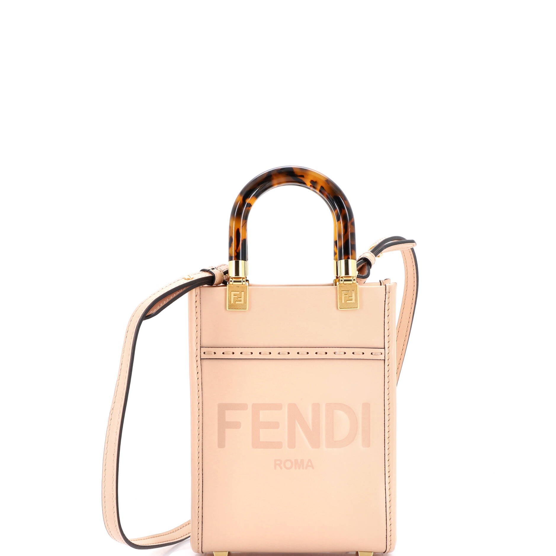 Sunshine Shopper Tote Leather Mini