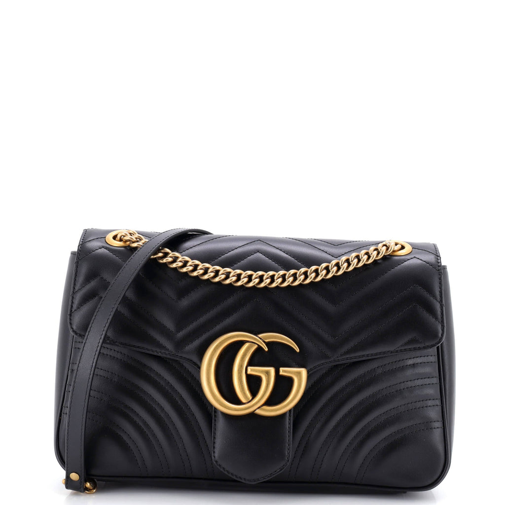 GG Marmont Flap Bag Matelasse Leather Medium
