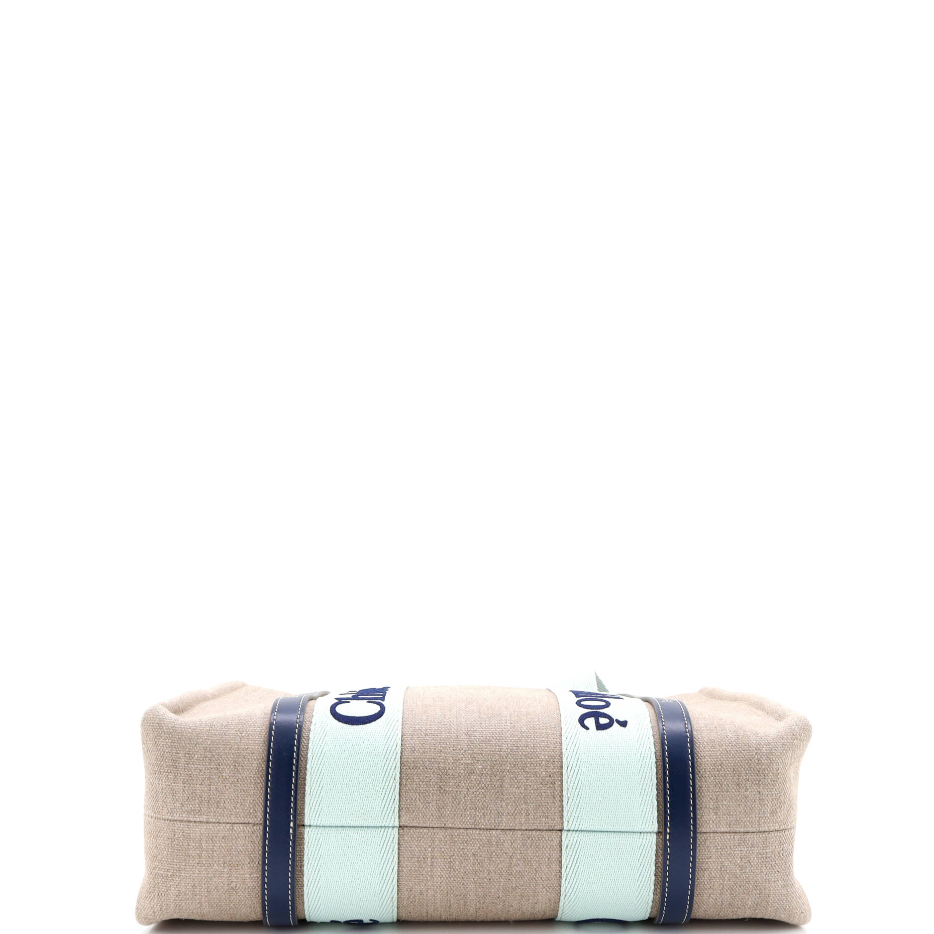 Woody Tote Canvas with Leather Medium