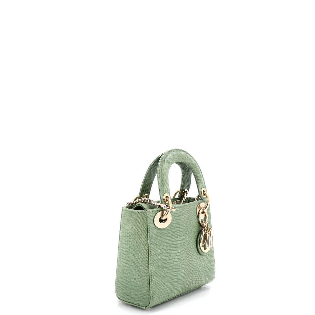 Lady Dior Chain Bag Lizard Mini