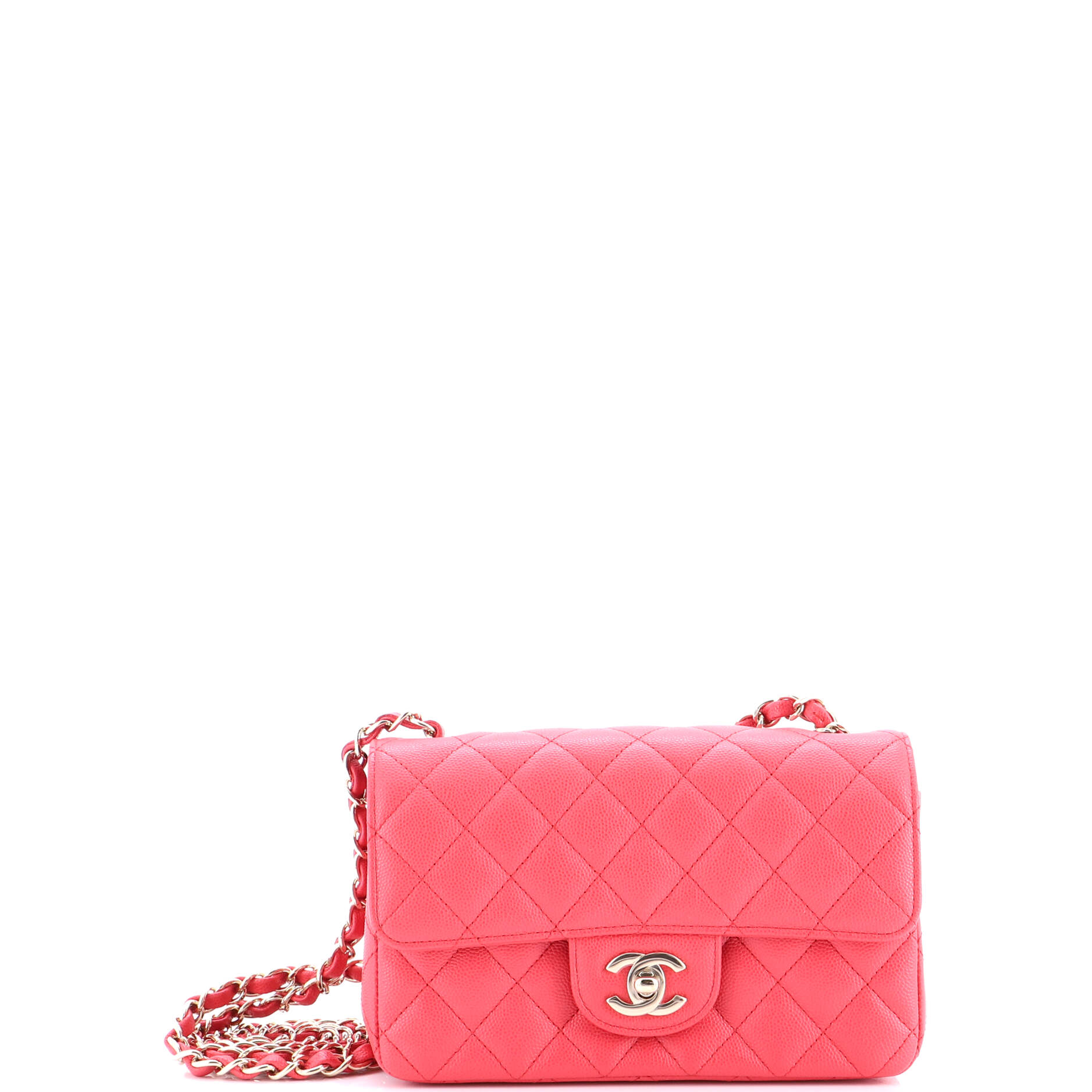 Classic Single Flap Bag Quilted Caviar Mini
