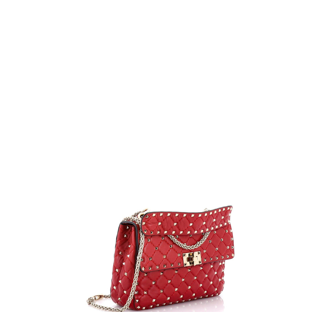 Rockstud Spike Flap Bag Quilted Leather Medium