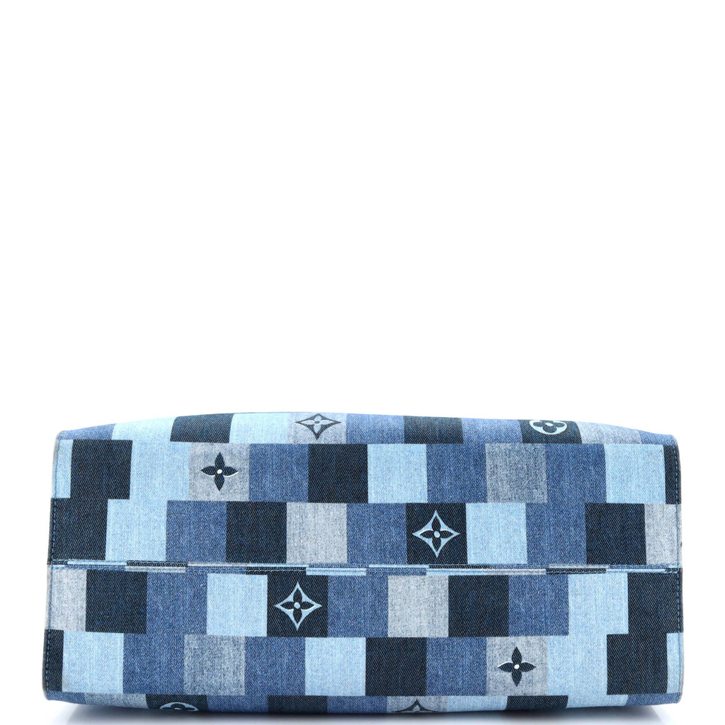 OnTheGo Tote Damier and Monogram Patchwork Denim GM
