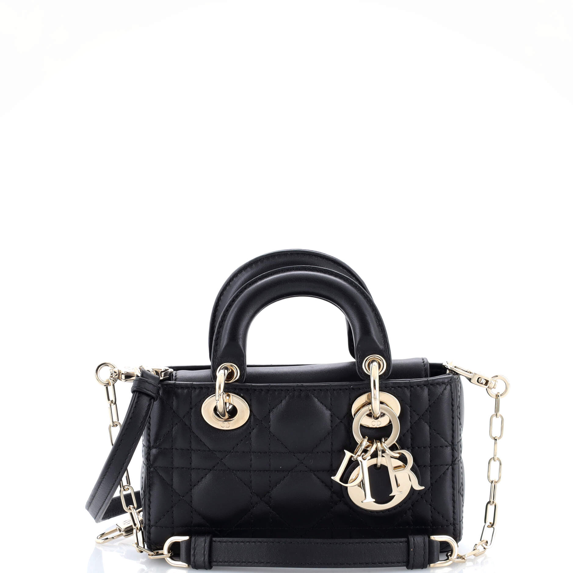 Lady D-Joy Bag Cannage Quilt Lambskin Micro