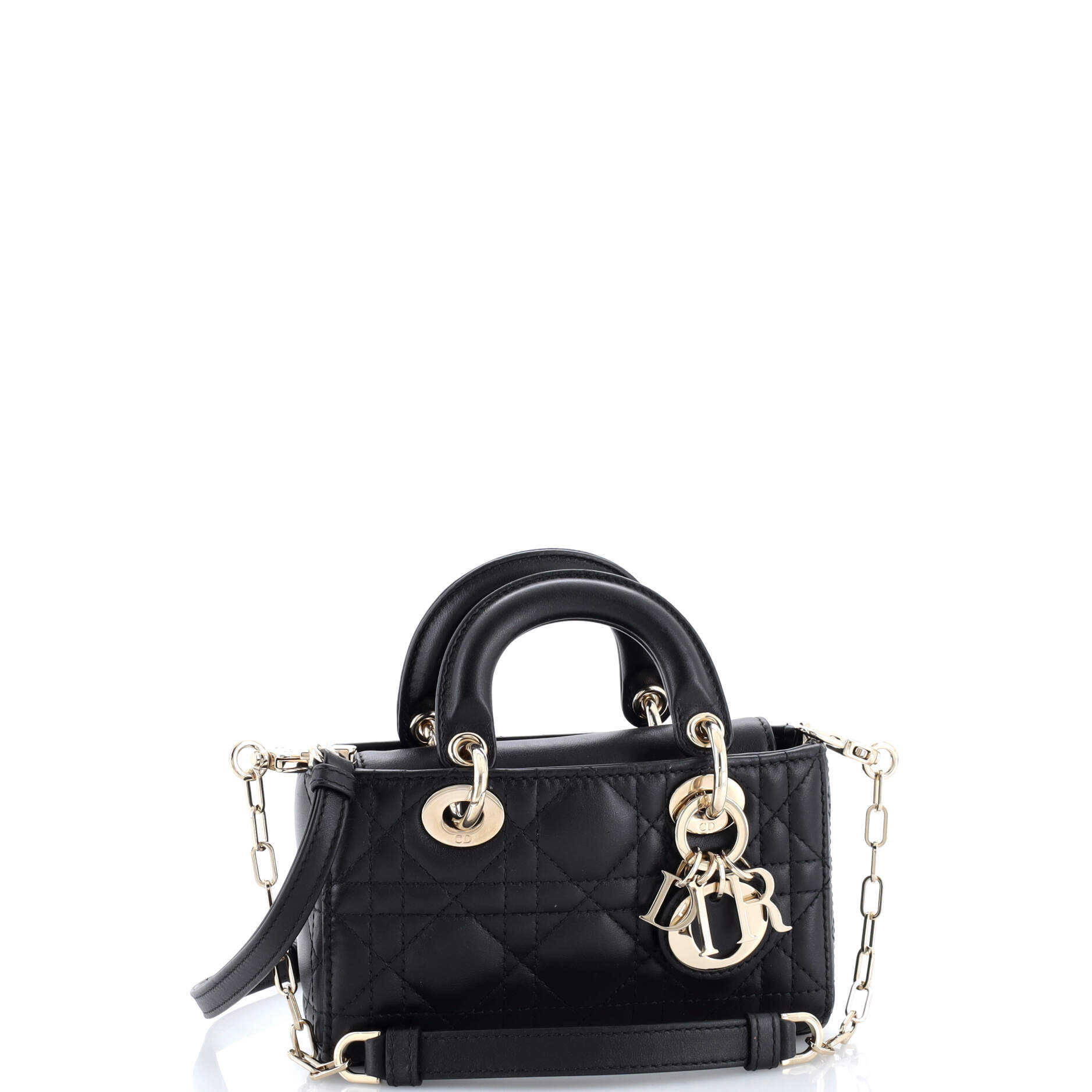 Lady D-Joy Bag Cannage Quilt Lambskin Micro