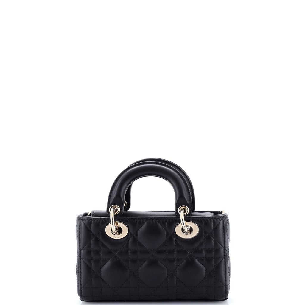 Lady D-Joy Bag Cannage Quilt Lambskin Micro