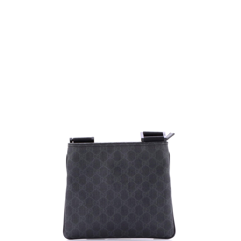 Flat Messenger Bag GG Coated Canvas Small