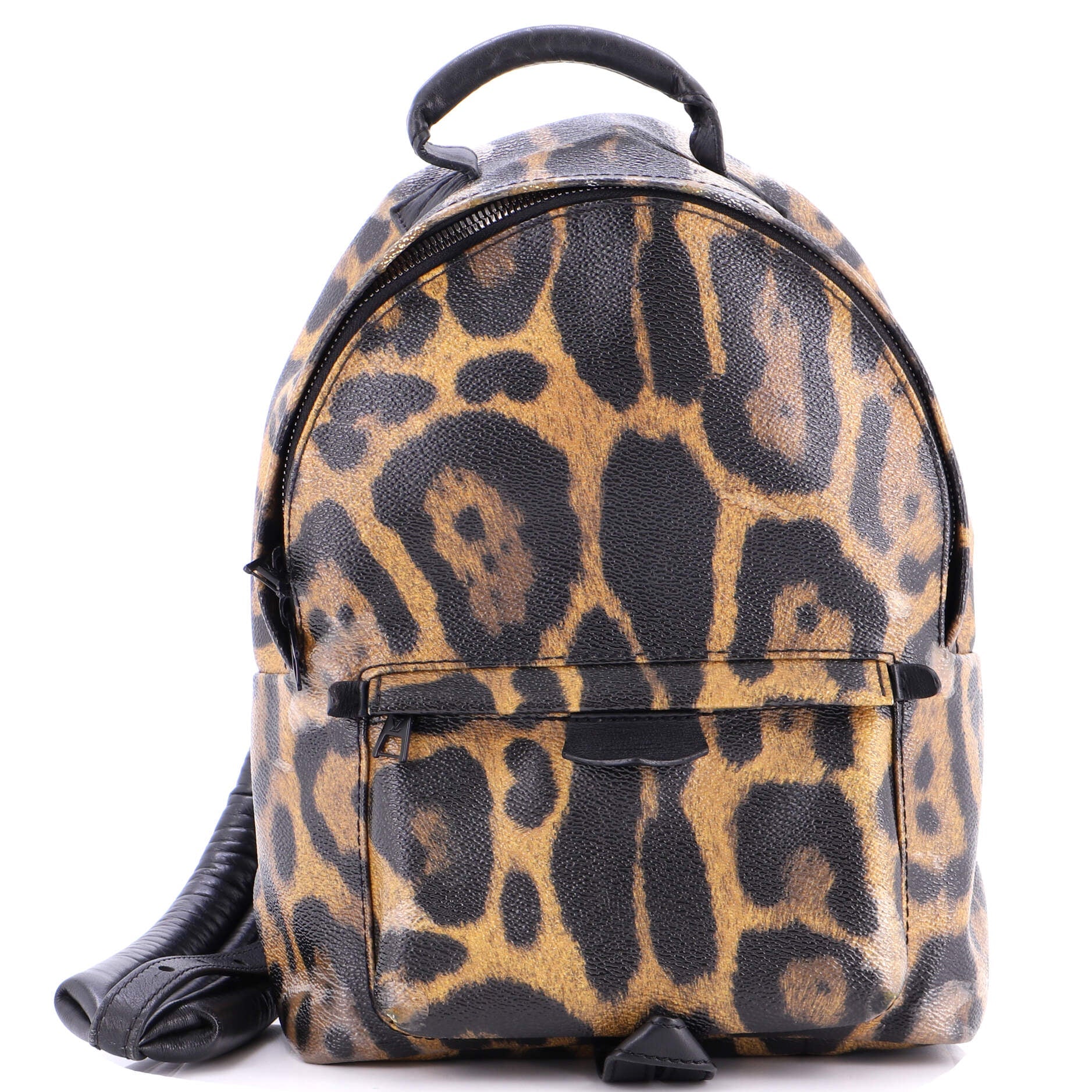 Palm Springs Backpack Wild Animal Print Canvas PM