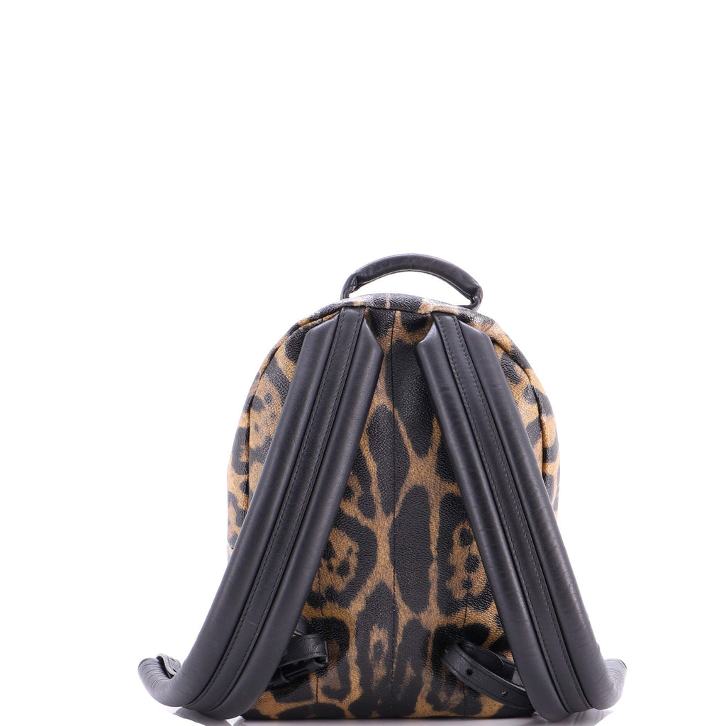 Palm Springs Backpack Wild Animal Print Canvas PM