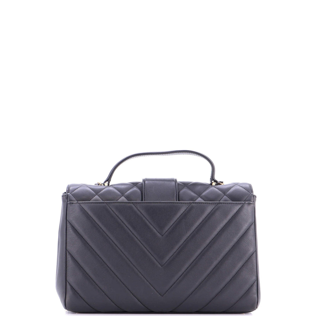 In The City Top Handle Flap Bag Mixed Quilt Calfskin Medium