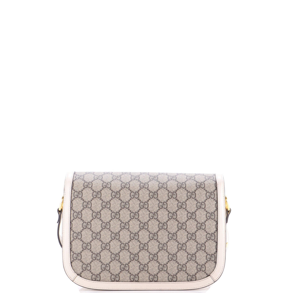 Horsebit 1955 Shoulder Bag GG Coated Canvas with Leather Small