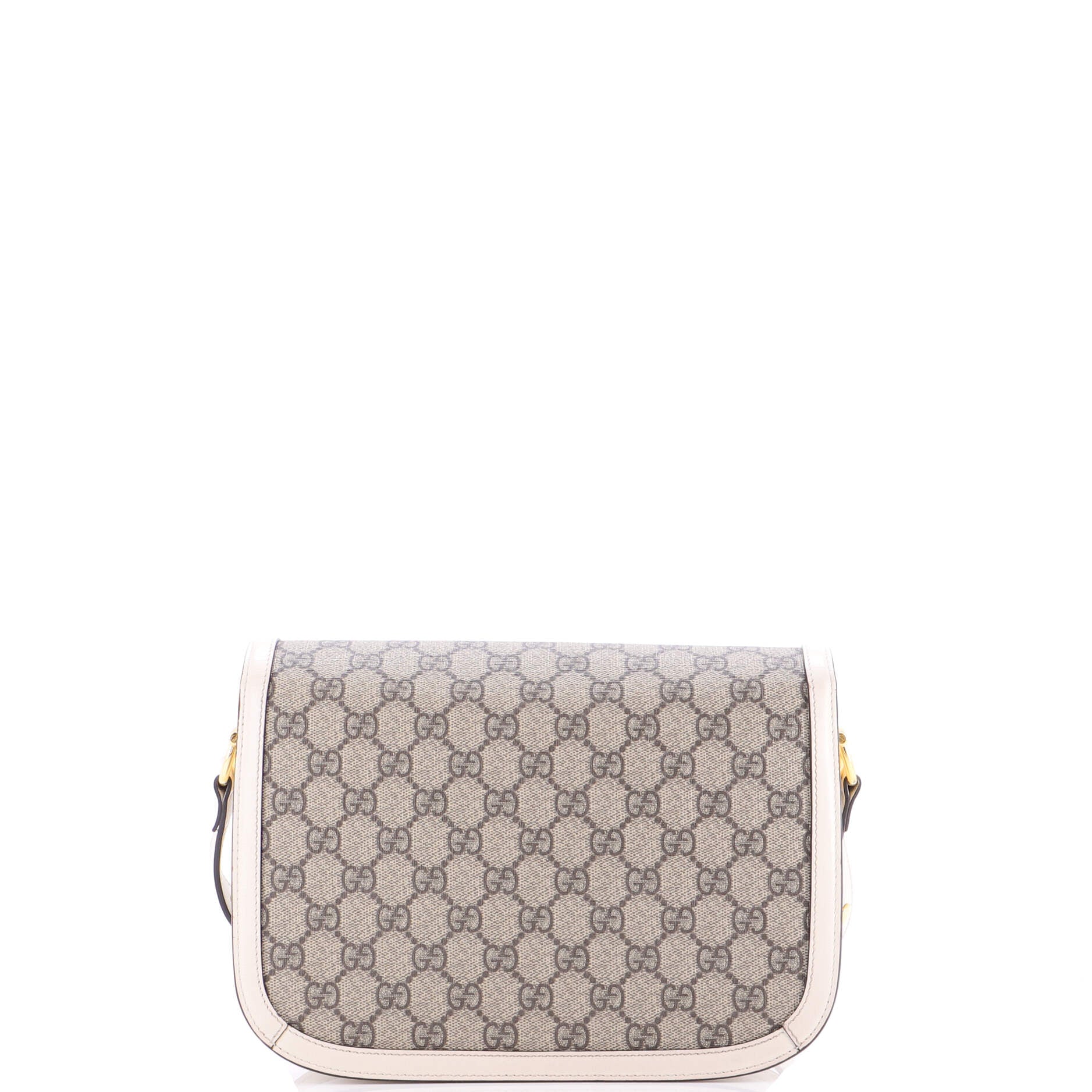 Horsebit 1955 Shoulder Bag GG Coated Canvas with Leather Small