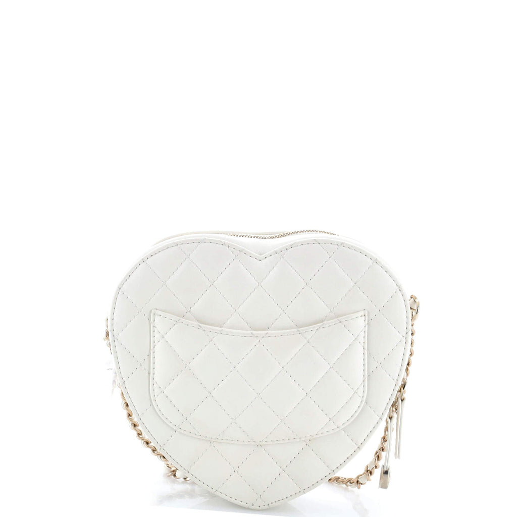 CC in Love Heart Bag Quilted Lambskin