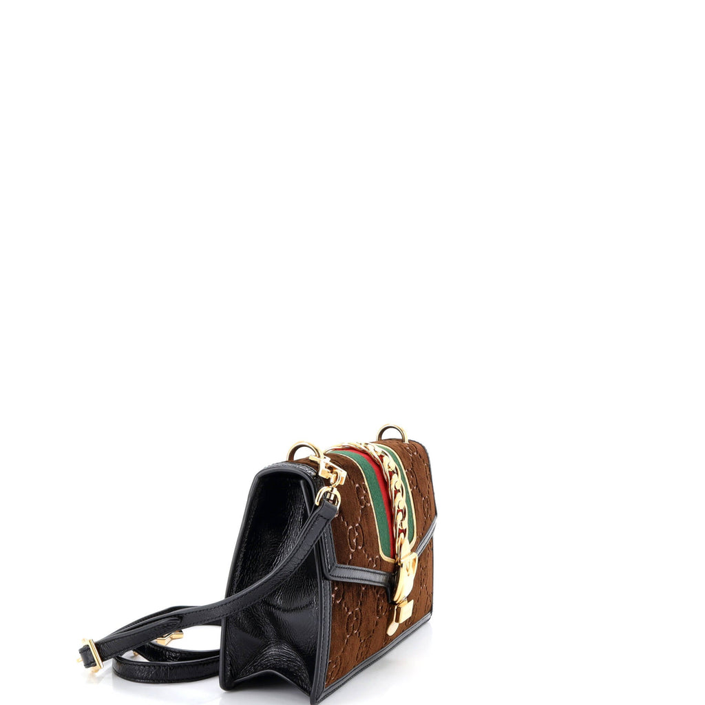 Sylvie Shoulder Bag GG Velvet Small