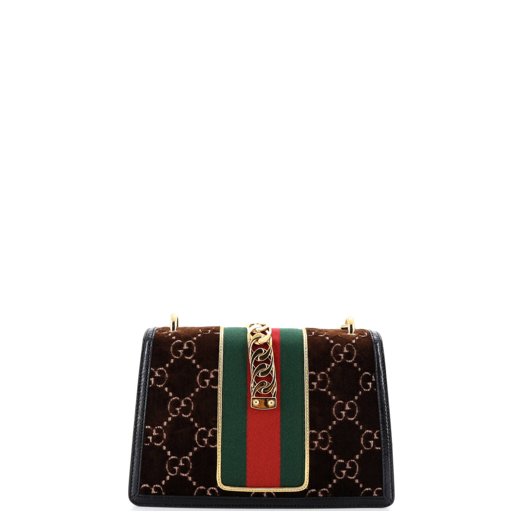 Sylvie Shoulder Bag GG Velvet Small