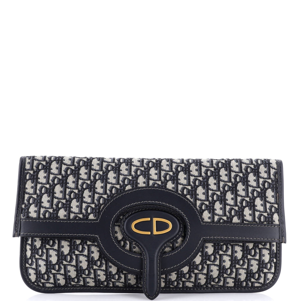 Fold Over Clutch Oblique Canvas