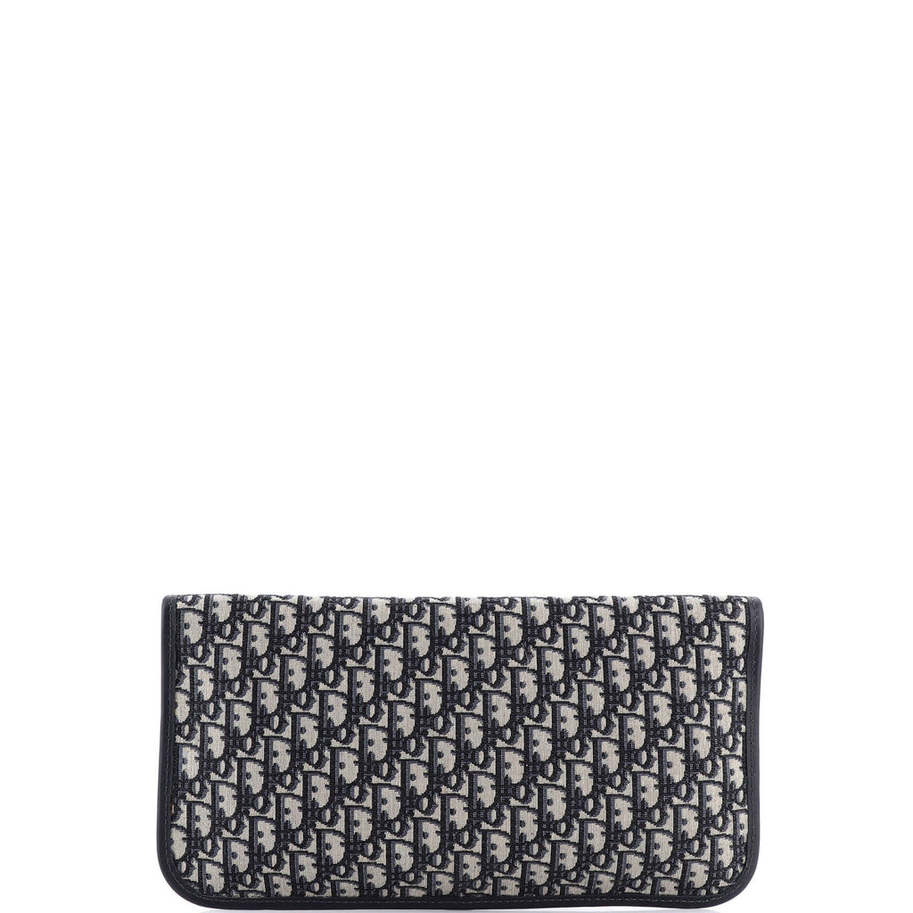 Fold Over Clutch Oblique Canvas