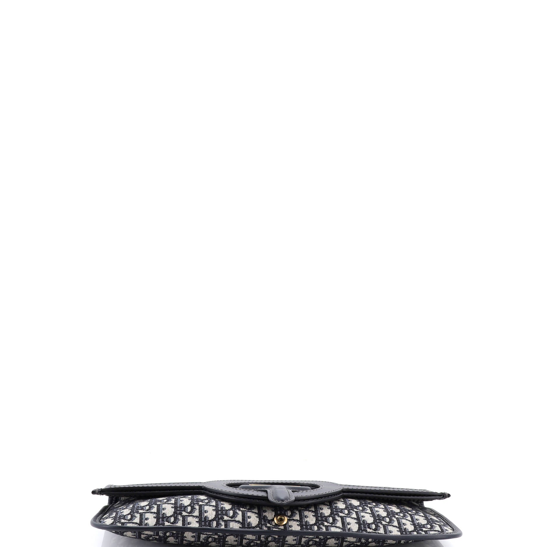 Fold Over Clutch Oblique Canvas