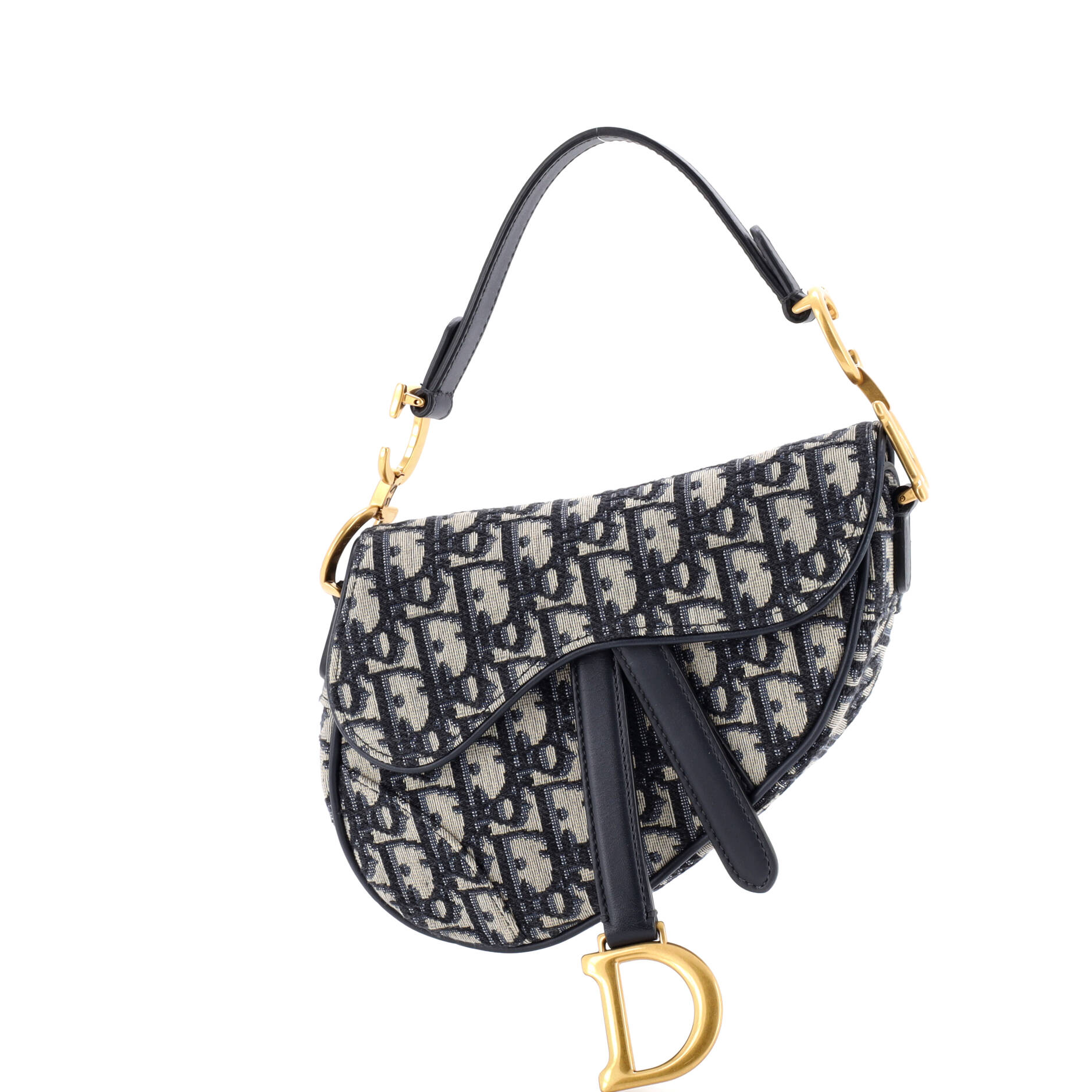 Saddle Handbag Oblique Canvas Mini