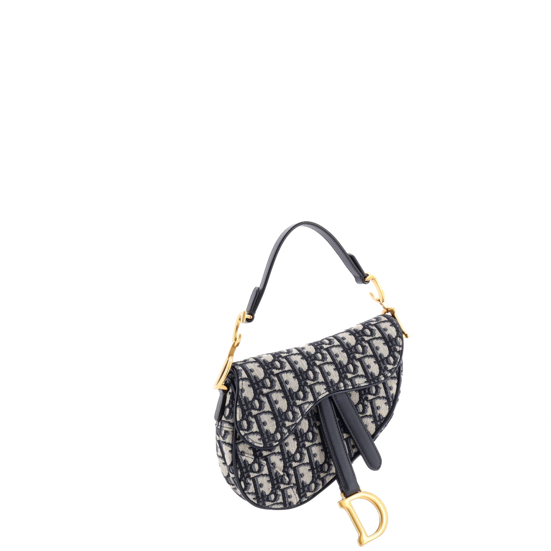 Saddle Handbag Oblique Canvas Mini
