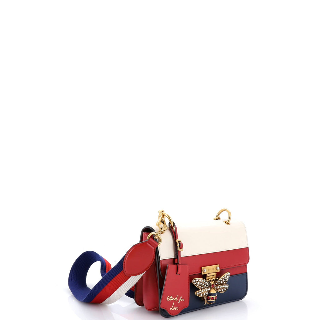 Queen Margaret Flap Bag Colorblock Leather Medium