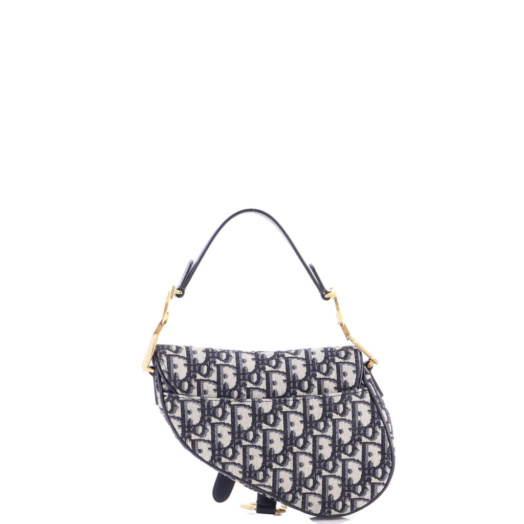 Saddle Handbag Oblique Canvas Mini