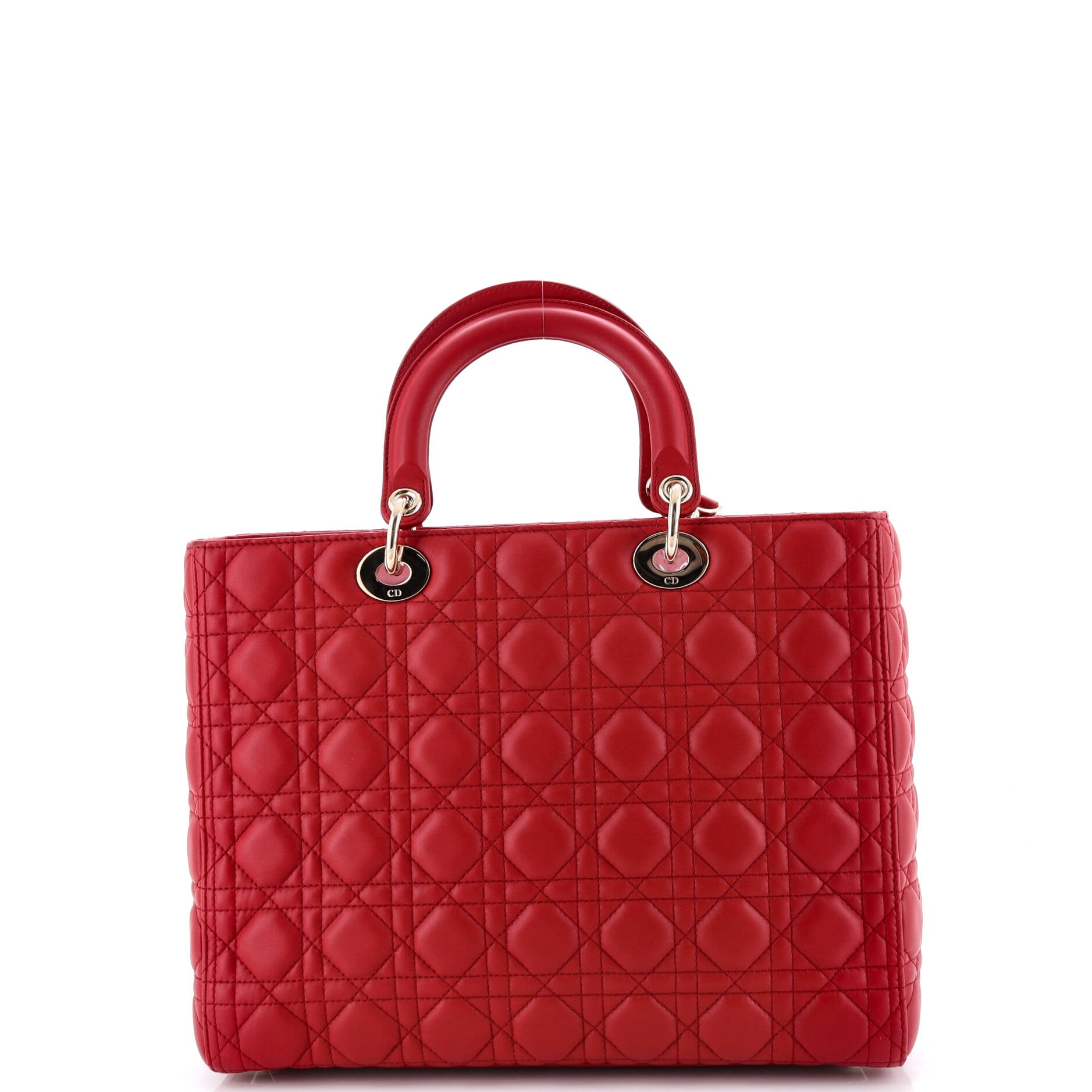 Lady Dior Bag Cannage Quilt Lambskin Large