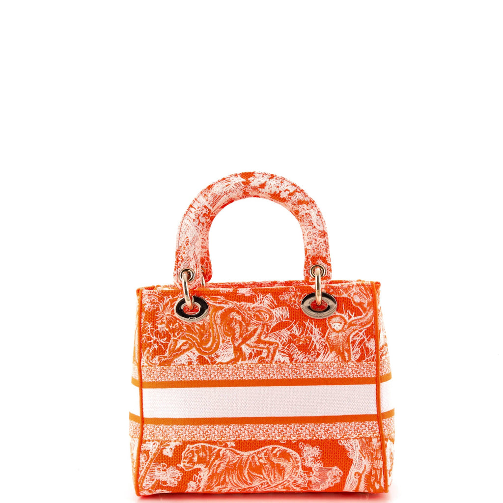 Toile de Jouy Lady D-Lite Bag Embroidered Canvas