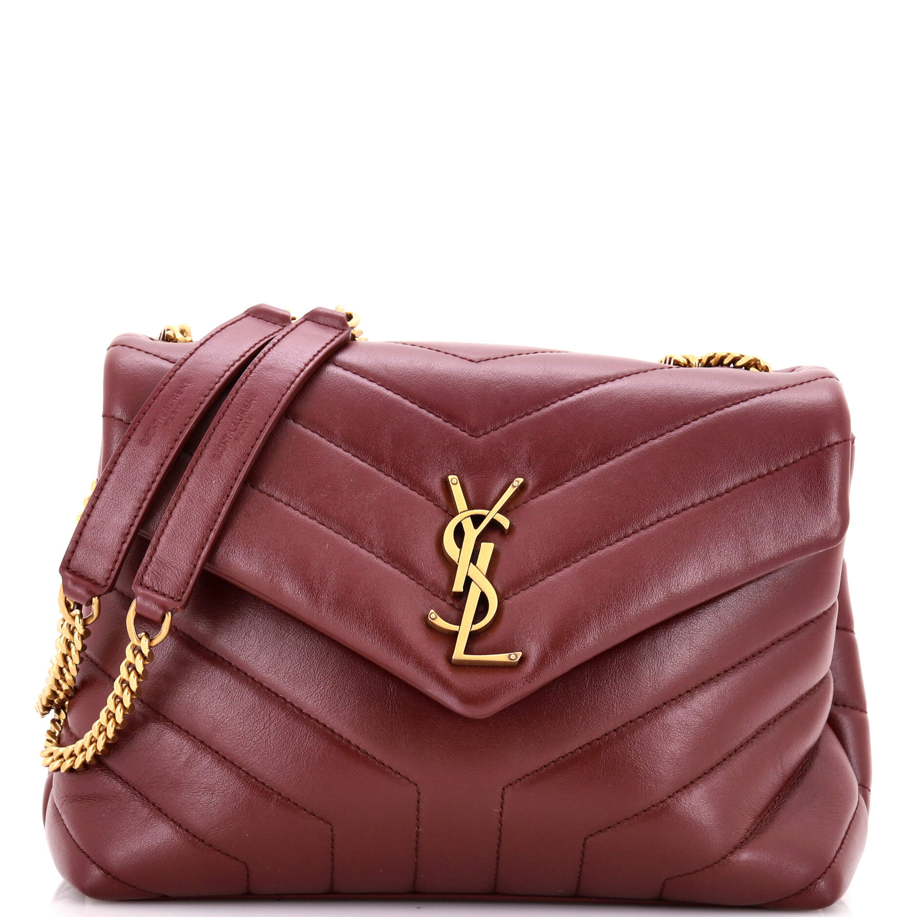 Loulou Shoulder Bag Matelasse Chevron Leather Small