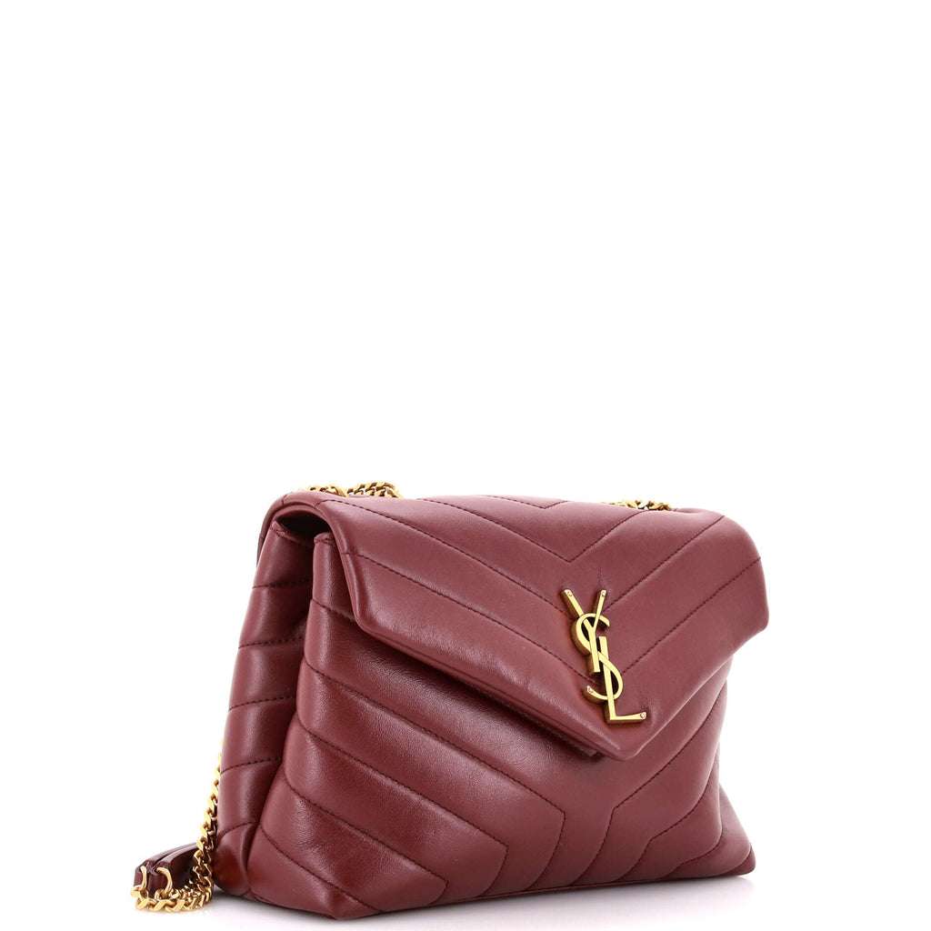 Loulou Shoulder Bag Matelasse Chevron Leather Small