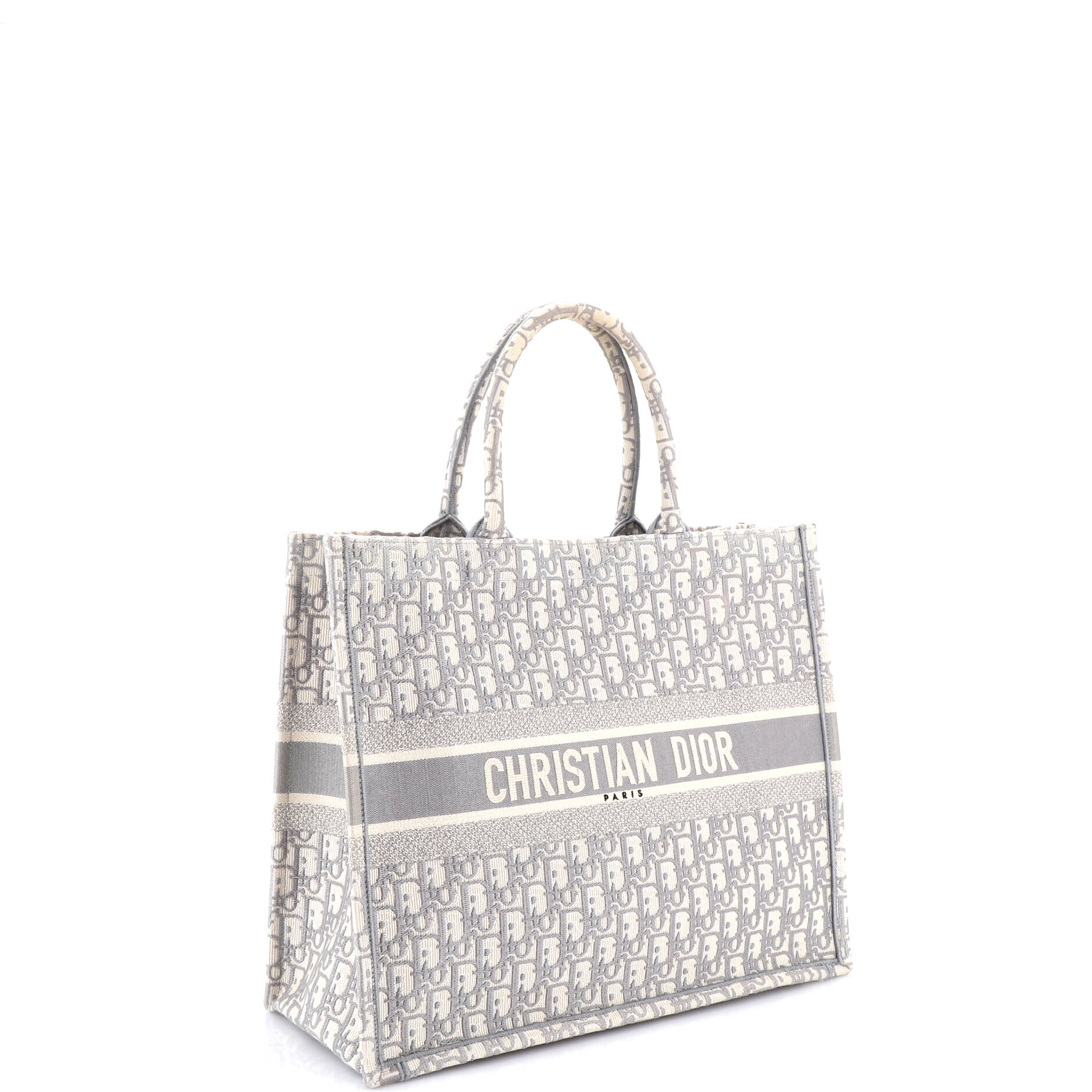 Book Tote Oblique Canvas Large