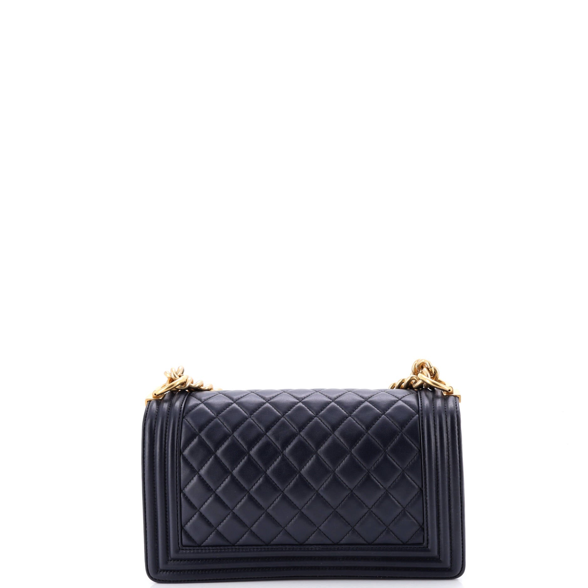 Boy Flap Bag Quilted Lambskin Old Medium