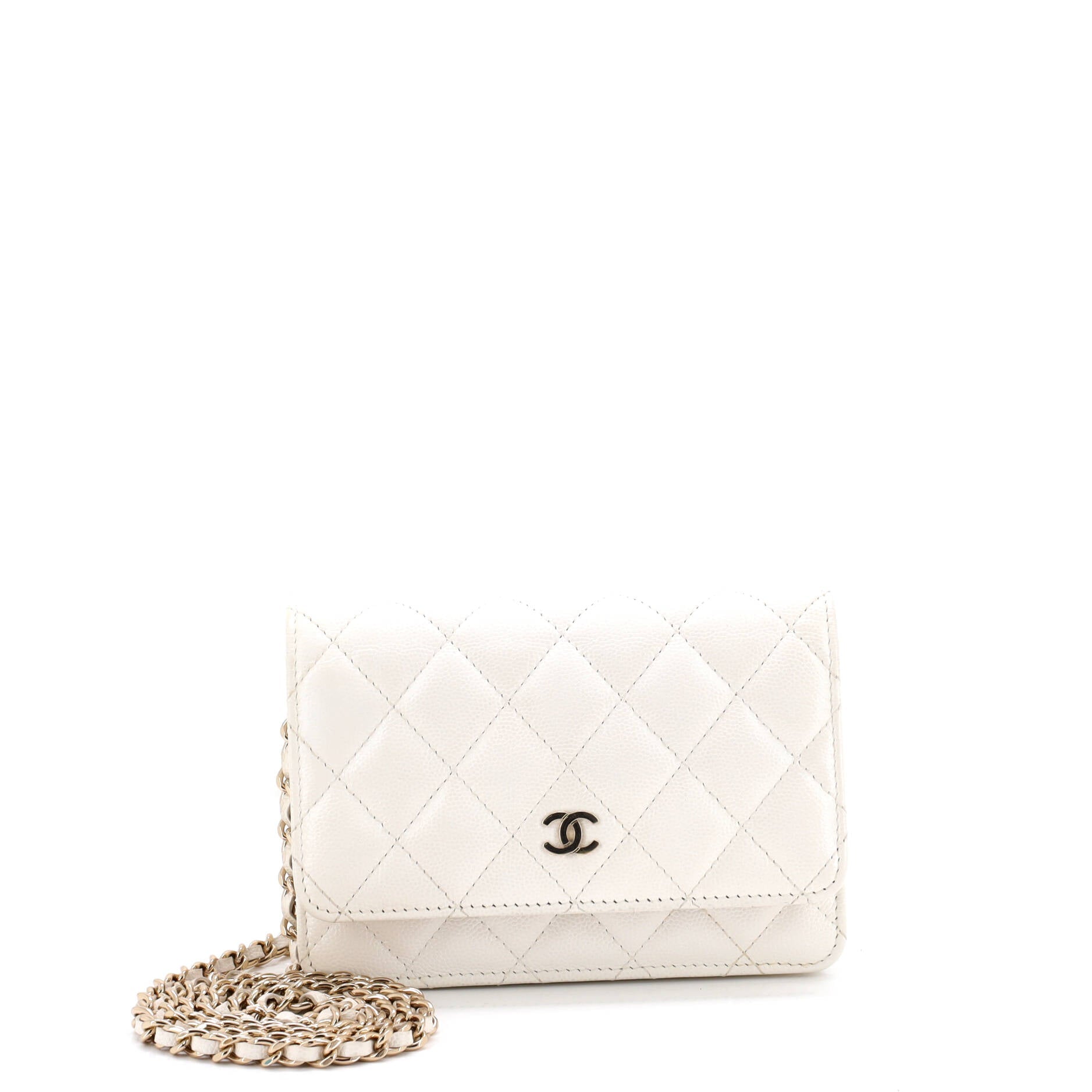 Wallet on Chain Quilted Caviar Mini