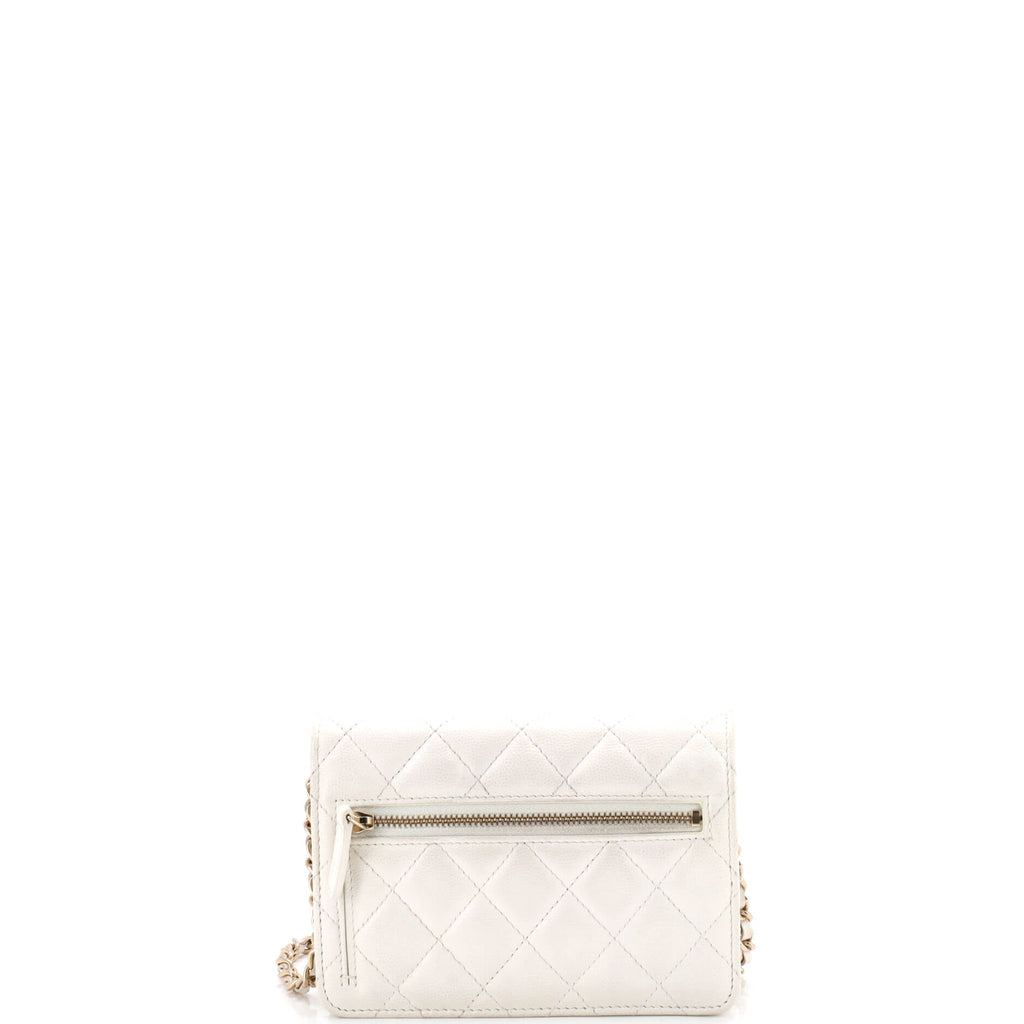 Wallet on Chain Quilted Caviar Mini