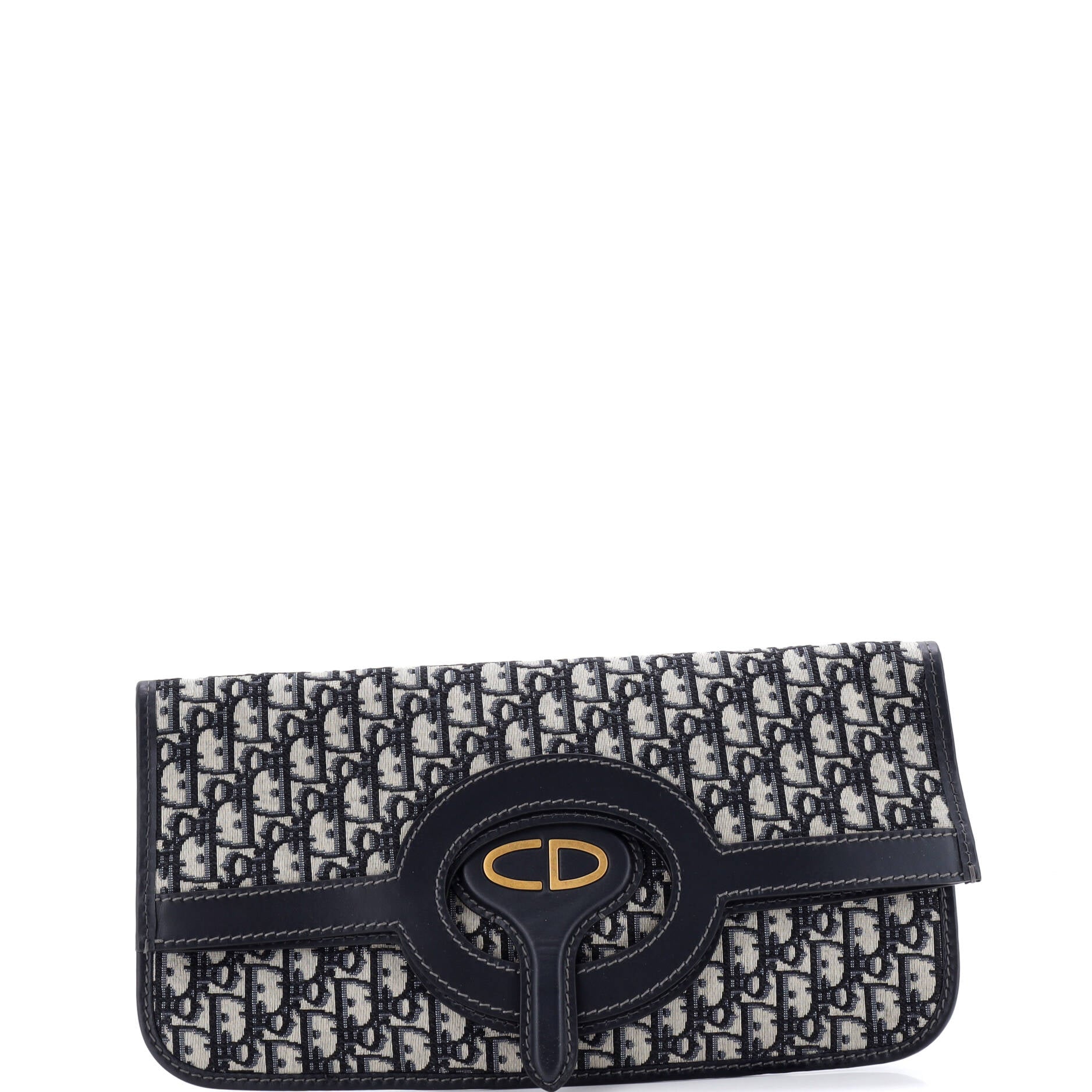 Fold Over Clutch Oblique Canvas