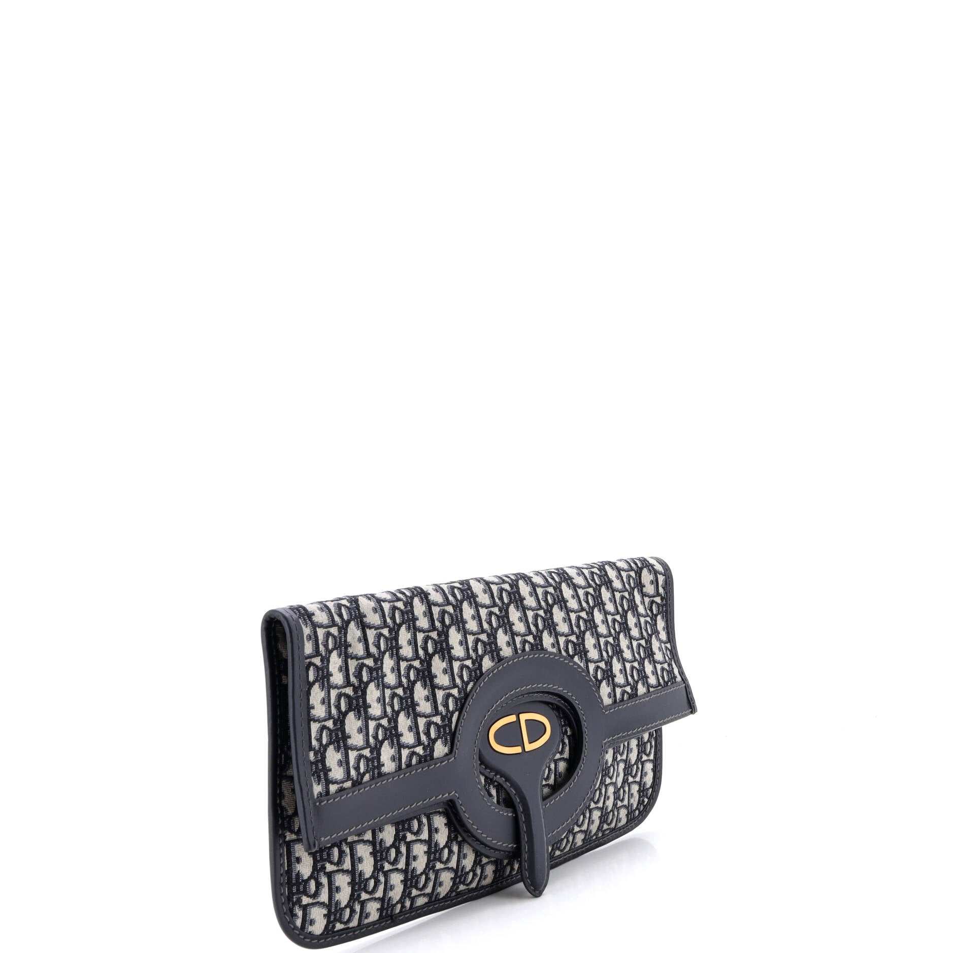 Fold Over Clutch Oblique Canvas