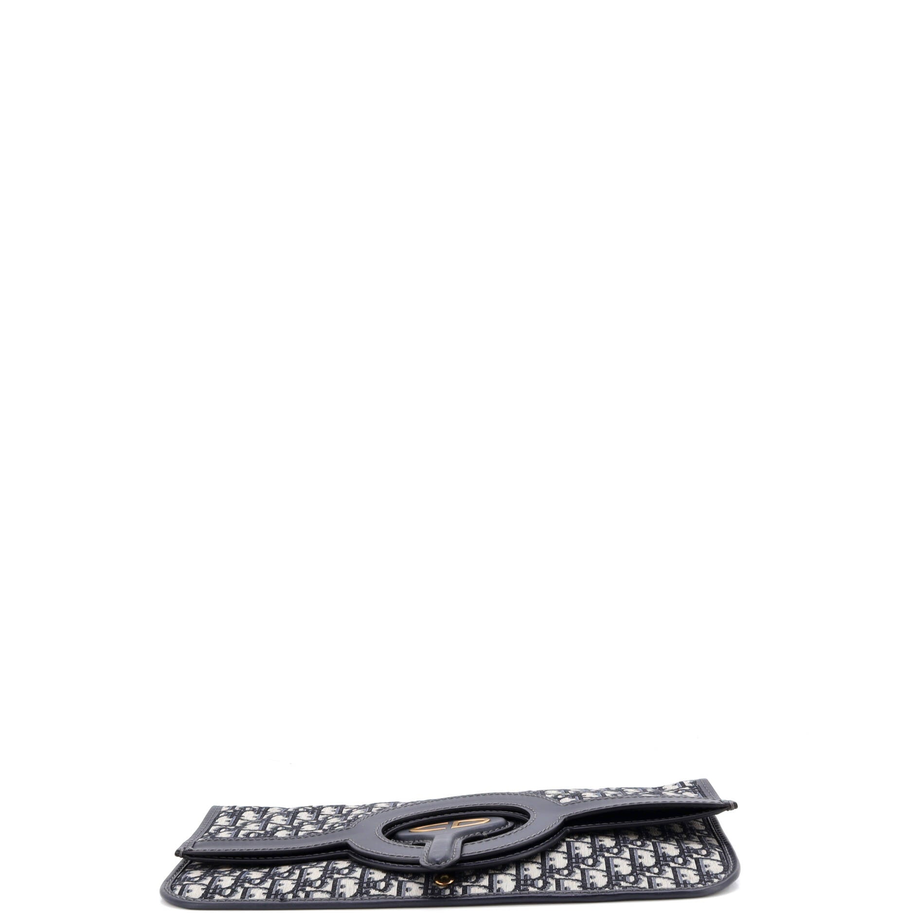 Fold Over Clutch Oblique Canvas