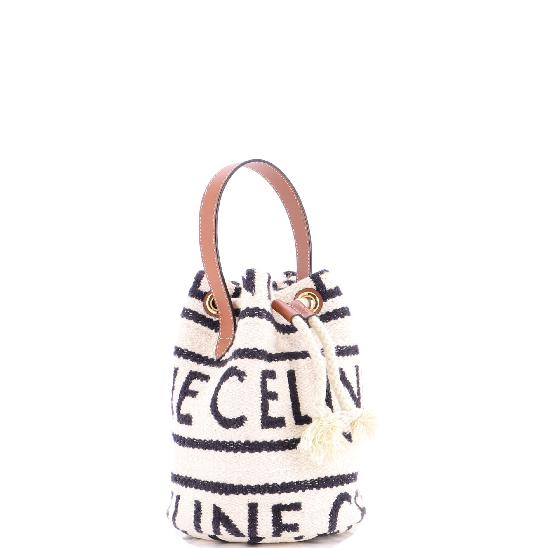 Drawstring Bucket Bag Logo All Over Textile Teen