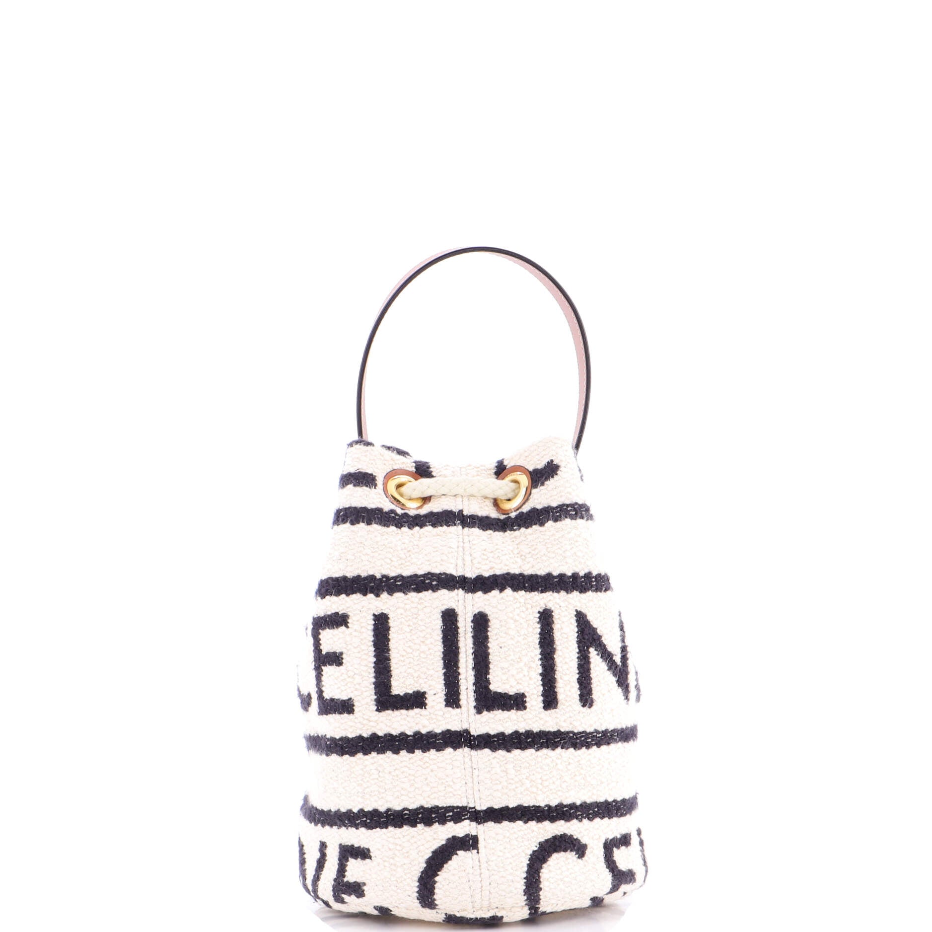 Drawstring Bucket Bag Logo All Over Textile Teen