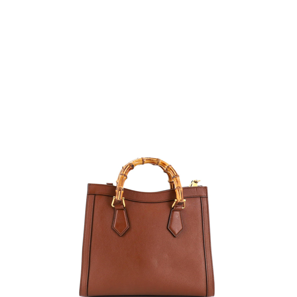 Diana NM Bamboo Handle Tote Leather Small